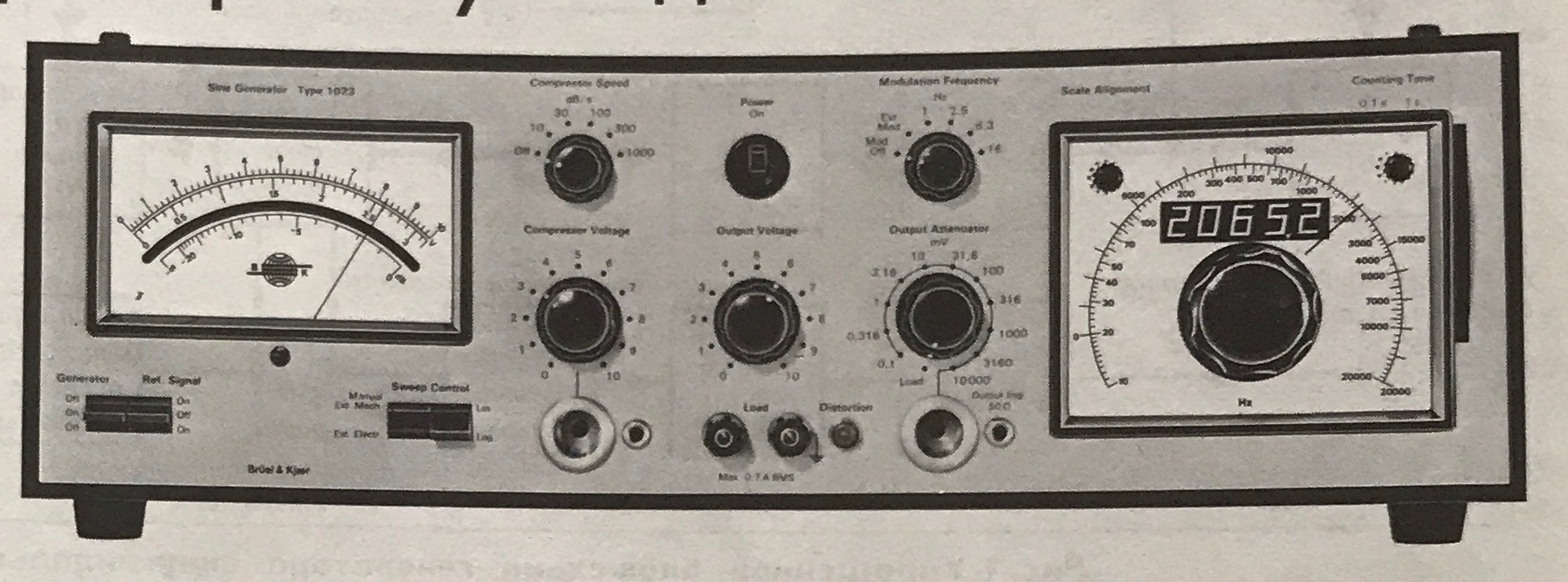 Sine generator. Bruel Kjaer Type 2427. Bruel Kjaer 6203. Bruel Kjaer 2610. Вольтметр Брюль и Къер 2426.